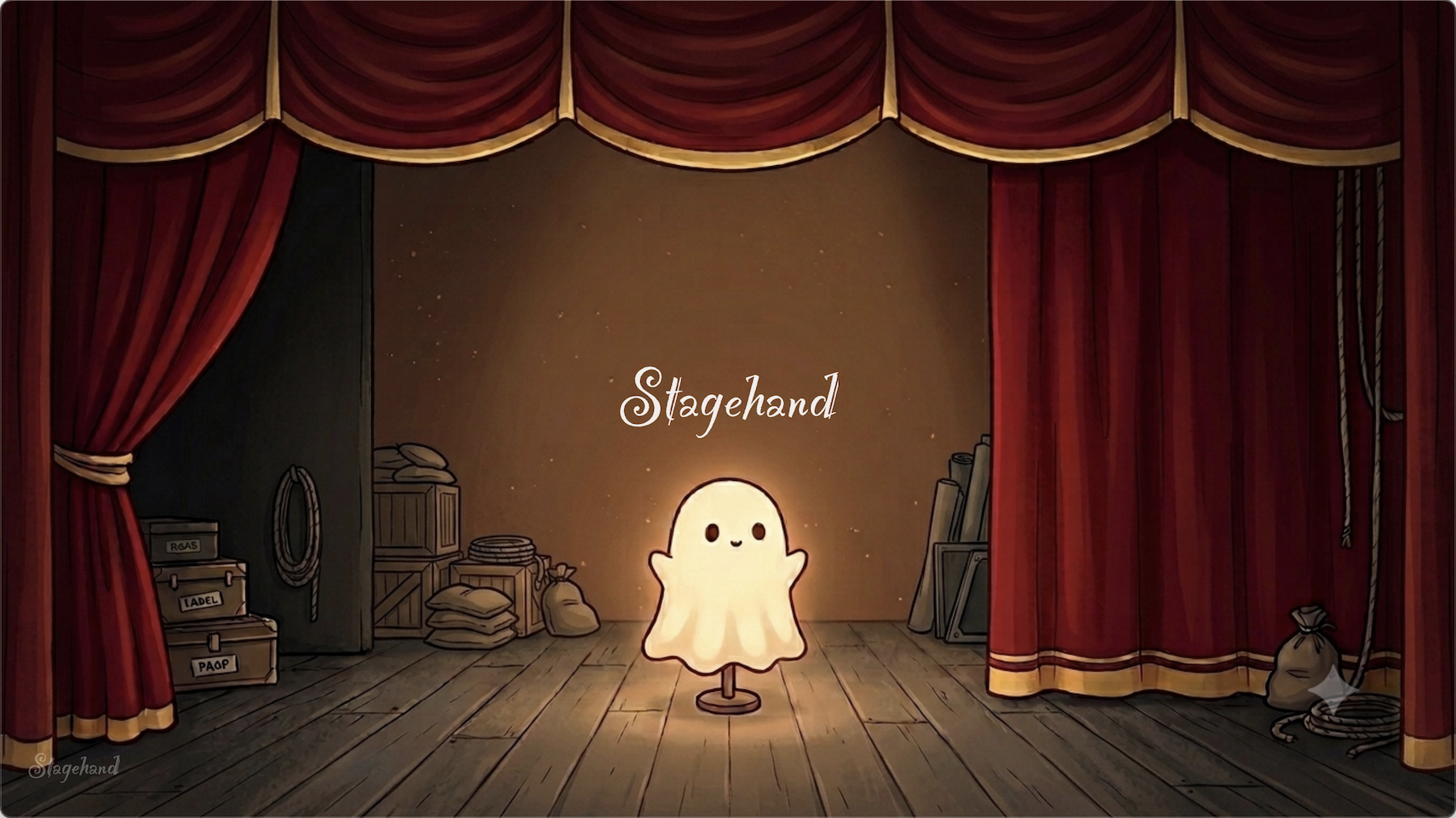Stagehand's curtain, exactly as it appears in the app's output window